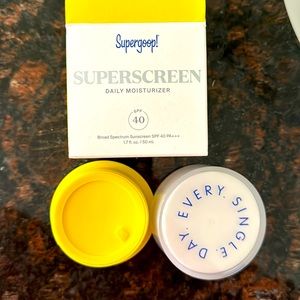 Supergoop! Super screen daily moisturizer spf 40 brand new in box!